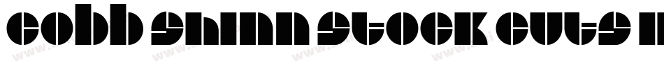 Cobb Shinn Stock Cuts III字体转换